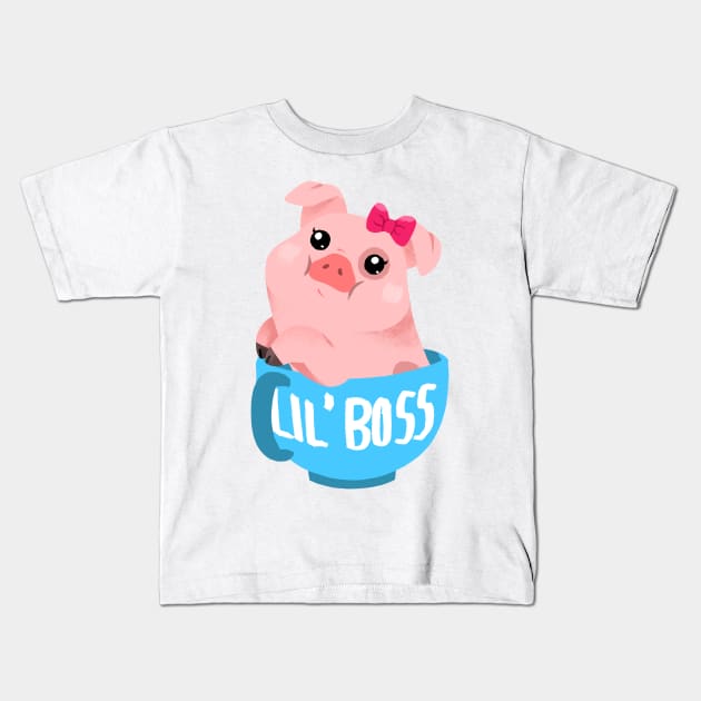 Lil Waddles Kids T-Shirt by EstherKim